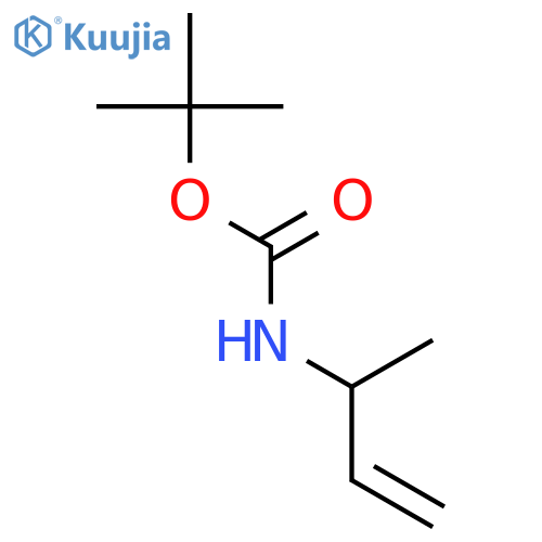 Carbamic acid,N-(1-methyl-2-propen-1-yl)-, 1,1-dimethylethyl ester structure