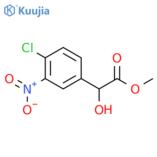 methyl 2-(4-chloro-3-nitrophenyl)-2-hydroxyacetate structure
