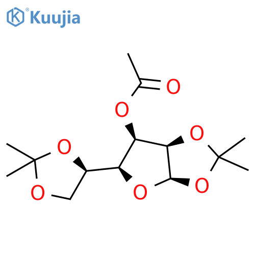 1-O,2-O:5-O,6-O-Diisopropylidene-alpha-D-gulofuranose 3-acetate structure
