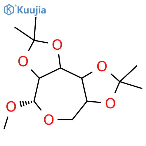 a-D-Glucoseptanoside, methyl2,3:4,5-bis-O-(1-methylethylidene)- (9CI) structure
