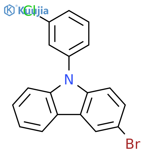 9H-Carbazole, 3-bromo-9-(3-chlorophenyl)- structure