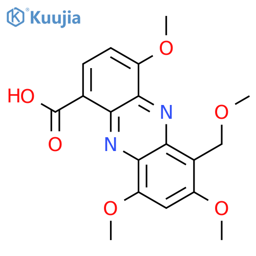 1-Phenazinecarboxylicacid, 4,7,9-trimethoxy-6-(methoxymethyl)- structure