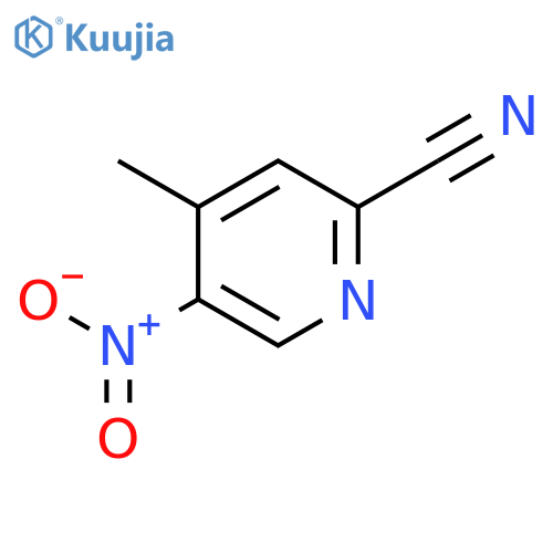 4-methyl-5-nitro-pyridine-2-carbonitrile structure