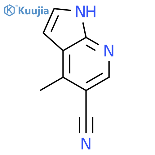 4-Methyl-1H-pyrrolo[2,3-b]pyridine-5-carbonitrile structure