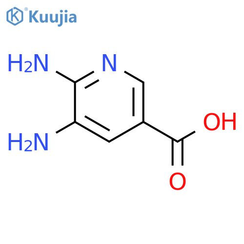 5,6-diaminopyridine-3-carboxylic acid structure