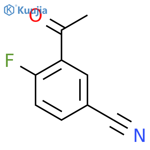 3-acetyl-4-fluorobenzonitrile structure