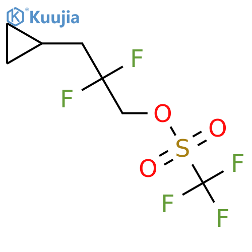 3-Cyclopropyl-2,2-difluoropropyl trifluoromethanesulfonate structure