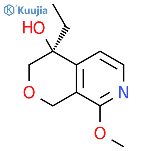 1H-Pyrano[3,4-c]pyridin-4-ol,4-ethyl-3,4-dihydro-8-methoxy-, (4S)- structure