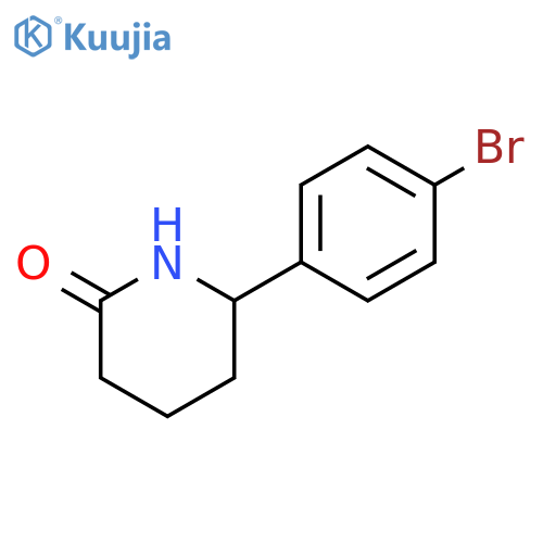 2-Piperidinone, 6-(4-bromophenyl)- structure