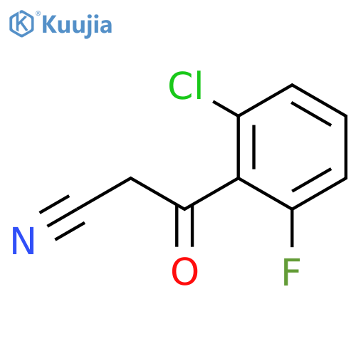 3-(2-Chloro-6-fluorophenyl)-3-oxopropanenitrile structure