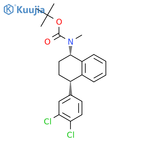 tert-butyl N-(1S,4S)-4-(3,4-dichlorophenyl)-1,2,3,4-tetrahydronaphthalen-1-yl-N-methylcarbamate structure