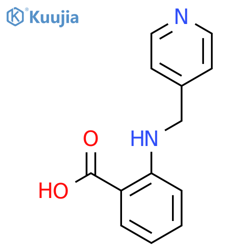 2-(Pyridin-4-ylmethylamino)benzoic acid structure