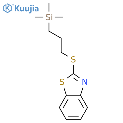 Benzothiazole, 2-[[3-(trimethylsilyl)propyl]thio]- structure
