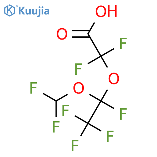 [1-(Difluoromethoxy)-1,2,2,2-tetrafluoroethoxy](difluoro)acetic acid structure