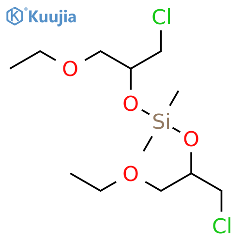 Silane, bis[2-chloro-1-(ethoxymethyl)ethoxy]dimethyl- structure
