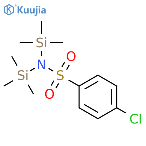 Benzenesulfonamide, 4-chloro-N,N-bis(trimethylsilyl)- structure
