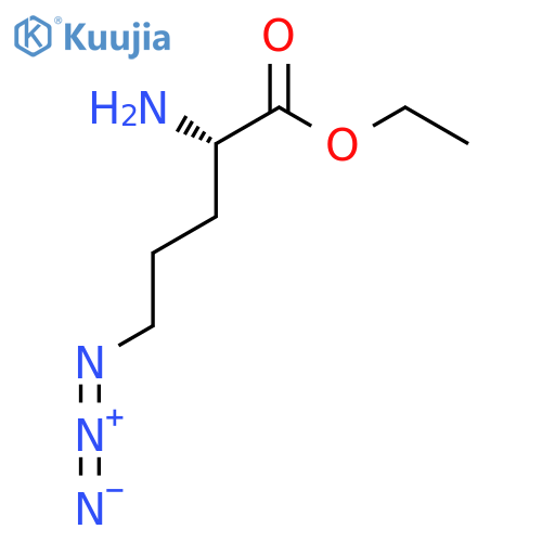 ethyl (2S)-2-amino-5-azidopentanoate structure