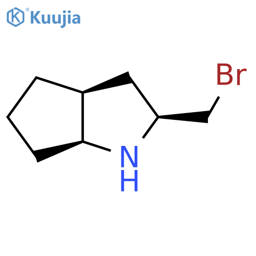 (2S,3aS,6aS)-2-(bromomethyl)-octahydrocyclopenta[b]pyrrole structure