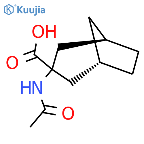 (1R,3R,5S)-3-acetamidobicyclo3.2.1octane-3-carboxylic acid structure