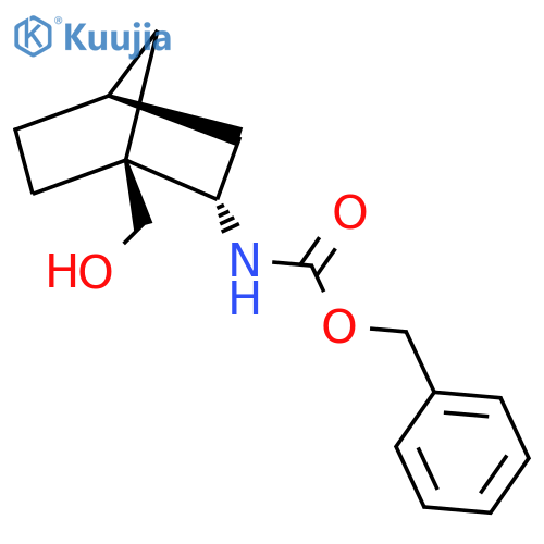 rac-benzyl N-[(1R,2R,4R)-1-(hydroxymethyl)bicyclo[2.2.1]heptan-2-yl]carbamate structure