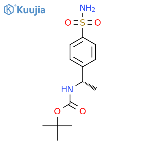 tert-butyl N-(1S)-1-(4-sulfamoylphenyl)ethylcarbamate structure