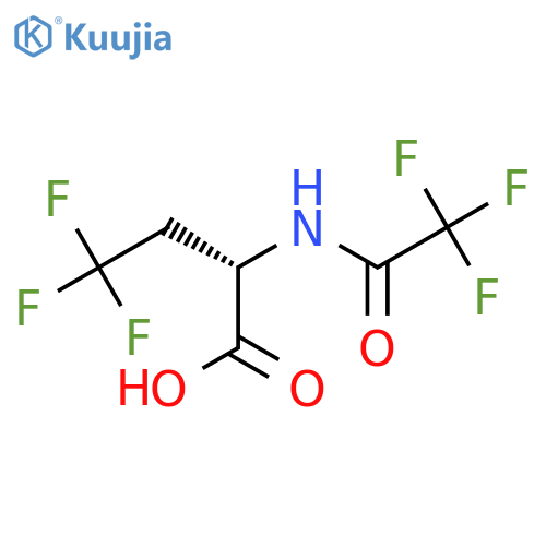 (2S)-4,4,4-trifluoro-2-(trifluoroacetamido)butanoic acid structure