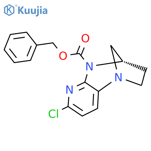 benzyl (9S)-5-chloro-1,6,8-triazatricyclo7.2.1.0,2,7dodeca-2,4,6-triene-8-carboxylate structure