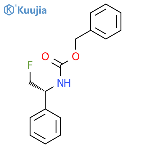 benzyl N-[(1R)-2-fluoro-1-phenylethyl]carbamate structure
