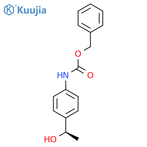 benzyl N-{4-[(1R)-1-hydroxyethyl]phenyl}carbamate structure