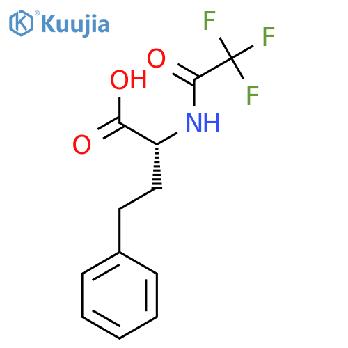 (2R)-4-phenyl-2-(trifluoroacetamido)butanoic acid structure