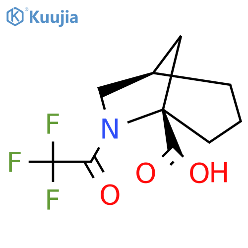 (1R,5S)-6-(2,2,2-trifluoroacetyl)-6-azabicyclo3.2.1octane-5-carboxylic acid structure