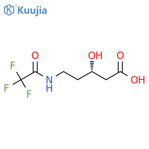 (3S)-3-hydroxy-5-(2,2,2-trifluoroacetamido)pentanoic acid structure