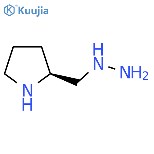 (2S)-2-(hydrazinylmethyl)pyrrolidine structure