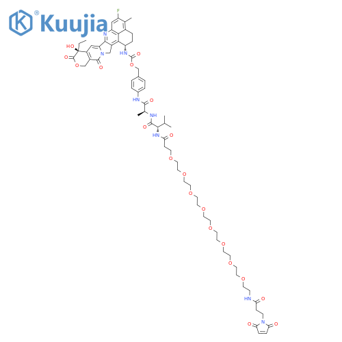 Mal-PEG8-Val-Ala-PAB-Exatecan structure