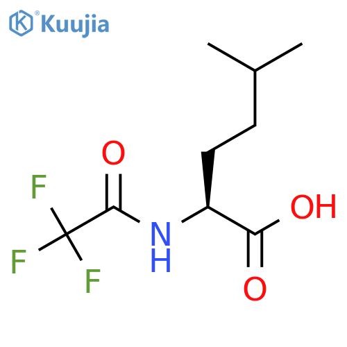 (2S)-5-methyl-2-(2,2,2-trifluoroacetamido)hexanoic acid structure