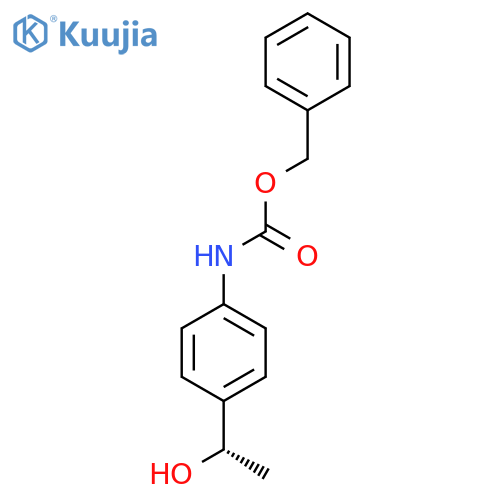benzyl N-{4-[(1S)-1-hydroxyethyl]phenyl}carbamate structure