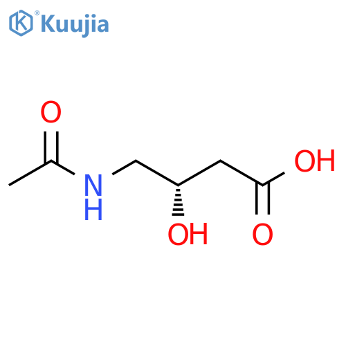 (3S)-4-acetamido-3-hydroxybutanoic acid structure
