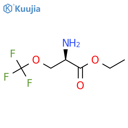 ethyl (2R)-2-amino-3-(trifluoromethoxy)propanoate structure