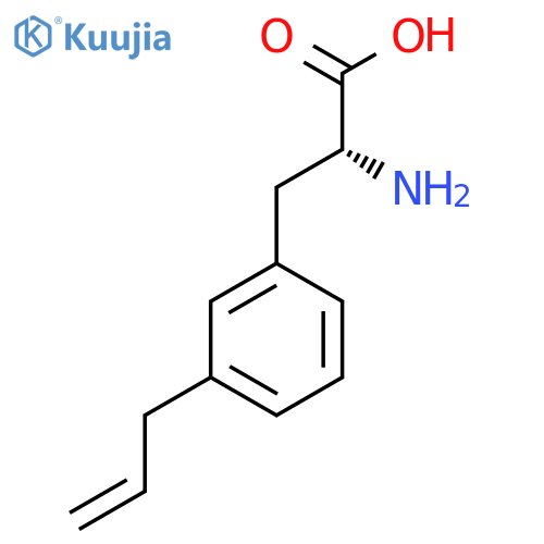 (2R)-2-amino-3-[3-(prop-2-en-1-yl)phenyl]propanoic acid structure