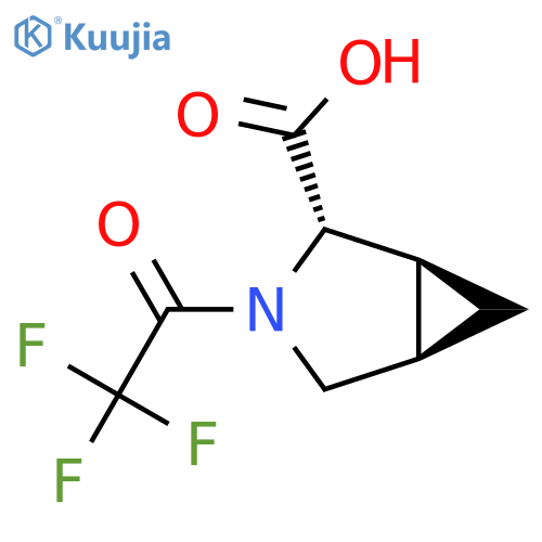 rac-(1R,2R,5S)-3-(2,2,2-trifluoroacetyl)-3-azabicyclo3.1.0hexane-2-carboxylic acid structure