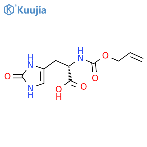 (2S)-3-(2-hydroxy-1H-imidazol-4-yl)-2-{(prop-2-en-1-yloxy)carbonylamino}propanoic acid structure
