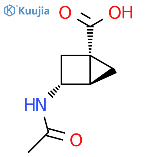 rac-(1R,3S,4S)-3-acetamidobicyclo2.1.0pentane-1-carboxylic acid structure