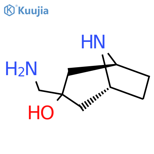(1R,3R,5S)-3-(aminomethyl)-8-azabicyclo3.2.1octan-3-ol structure