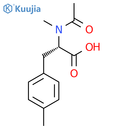 (2S)-2-(N-methylacetamido)-3-(4-methylphenyl)propanoic acid structure