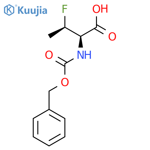 (2R,3R)-2-{(benzyloxy)carbonylamino}-3-fluorobutanoic acid structure
