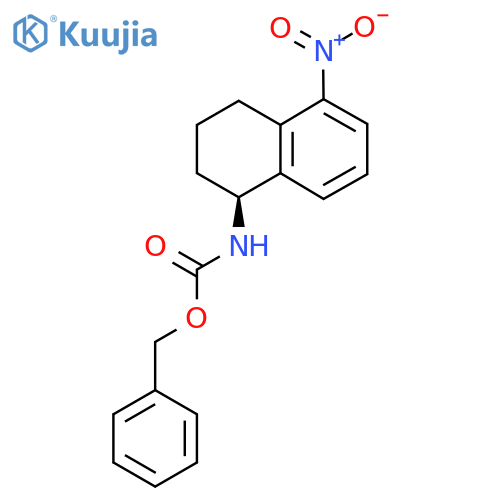benzyl N-[(1S)-5-nitro-1,2,3,4-tetrahydronaphthalen-1-yl]carbamate structure