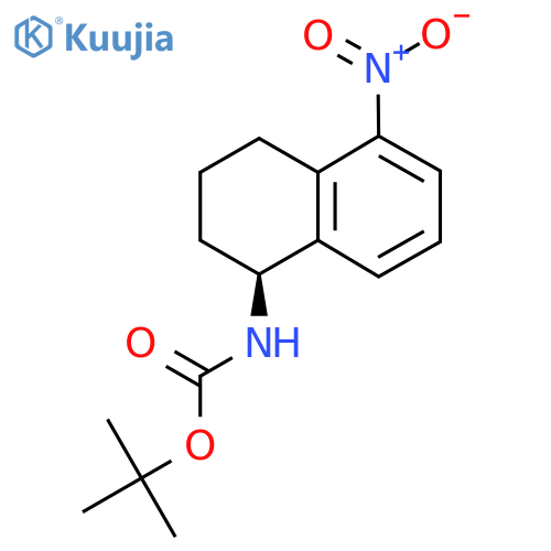 tert-butyl N-(1S)-5-nitro-1,2,3,4-tetrahydronaphthalen-1-ylcarbamate structure