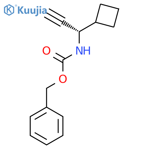 benzyl N-[(1S)-1-cyclobutylprop-2-yn-1-yl]carbamate structure