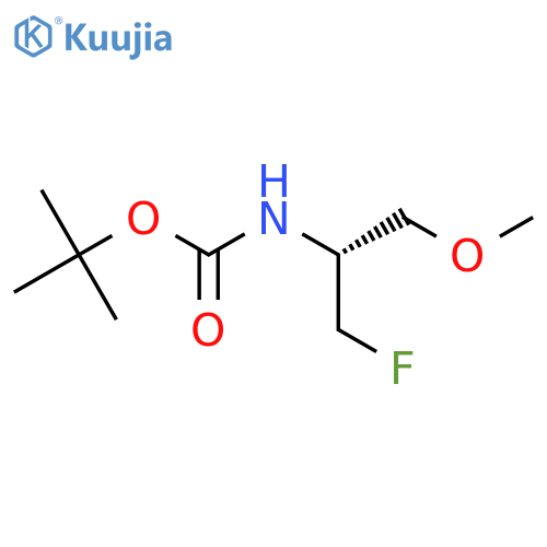 tert-butyl N-[(2R)-1-fluoro-3-methoxypropan-2-yl]carbamate structure