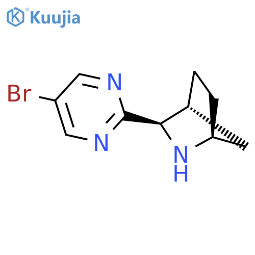 rac-(1R,3S,4S)-3-(5-bromopyrimidin-2-yl)-2-azabicyclo2.2.1heptane structure